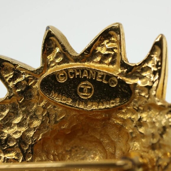 CHANEL Brooch metal Gold CC Auth 38119 - Picture 11 of 11